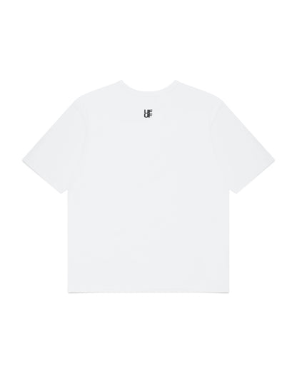 UF “HERE, RIGHT NOW” T-SHIRT [WHITE]