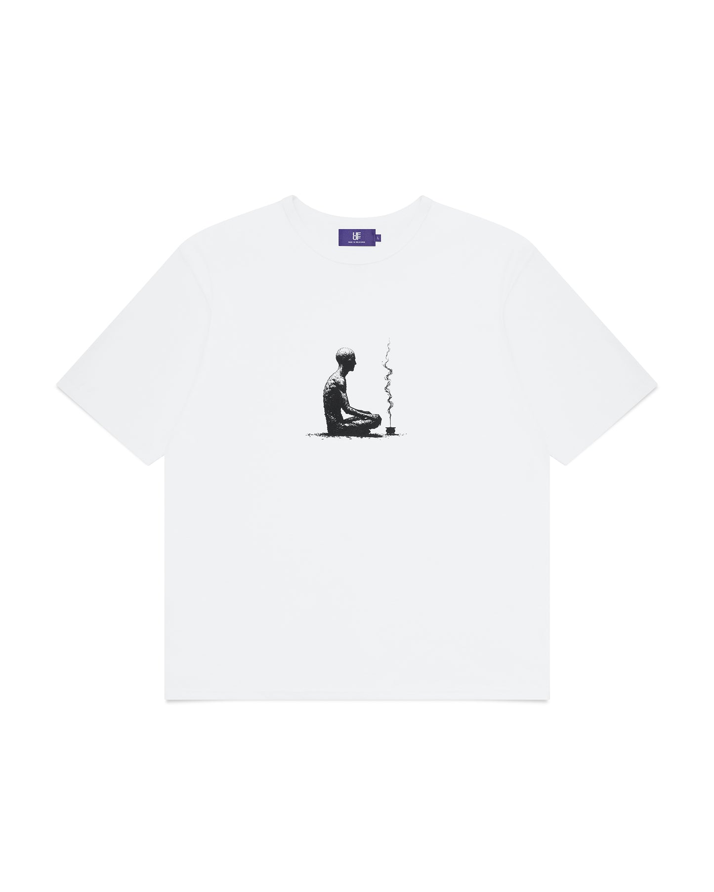UF “HERE, RIGHT NOW” T-SHIRT [WHITE]