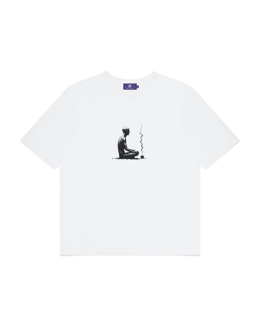 UF “HERE, RIGHT NOW” T-SHIRT [WHITE]