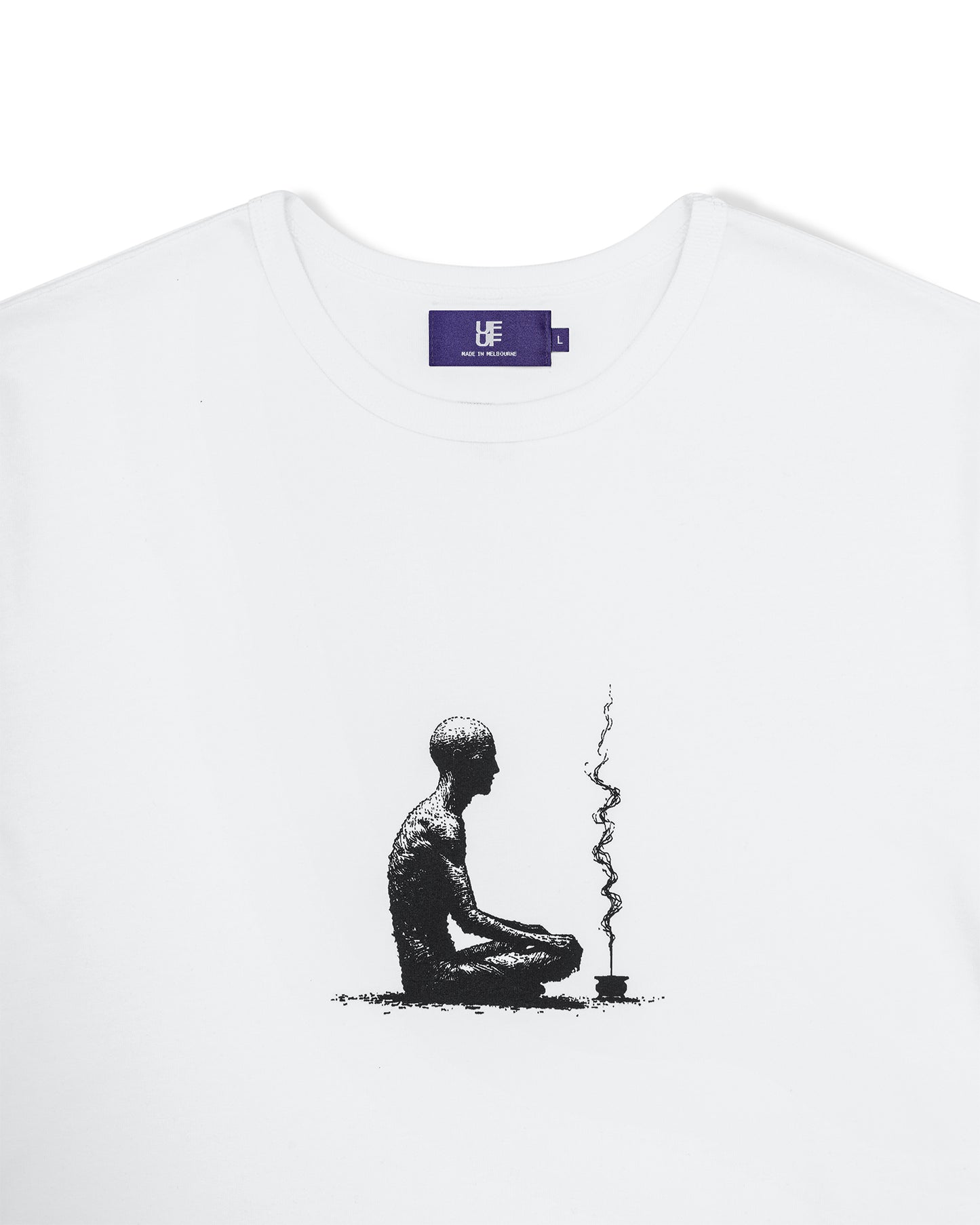 UF “HERE, RIGHT NOW” T-SHIRT [WHITE]
