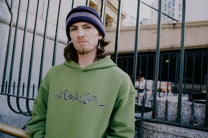 UF “LOGO” PULLOVER HOODIE [SLIME GREEN]