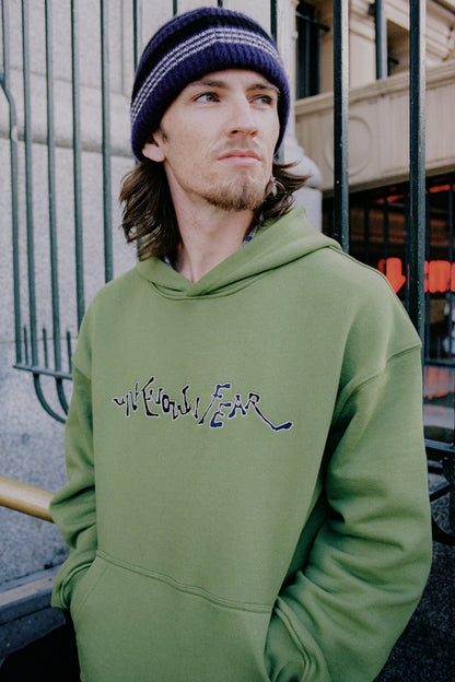 UF “LOGO” PULLOVER HOODIE [SLIME GREEN]